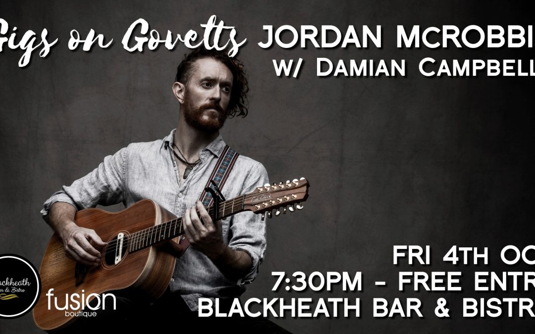 Gigs on Govetts – Jordan McRobbie + Damian Campbell | Blackheath Bar & Bistro